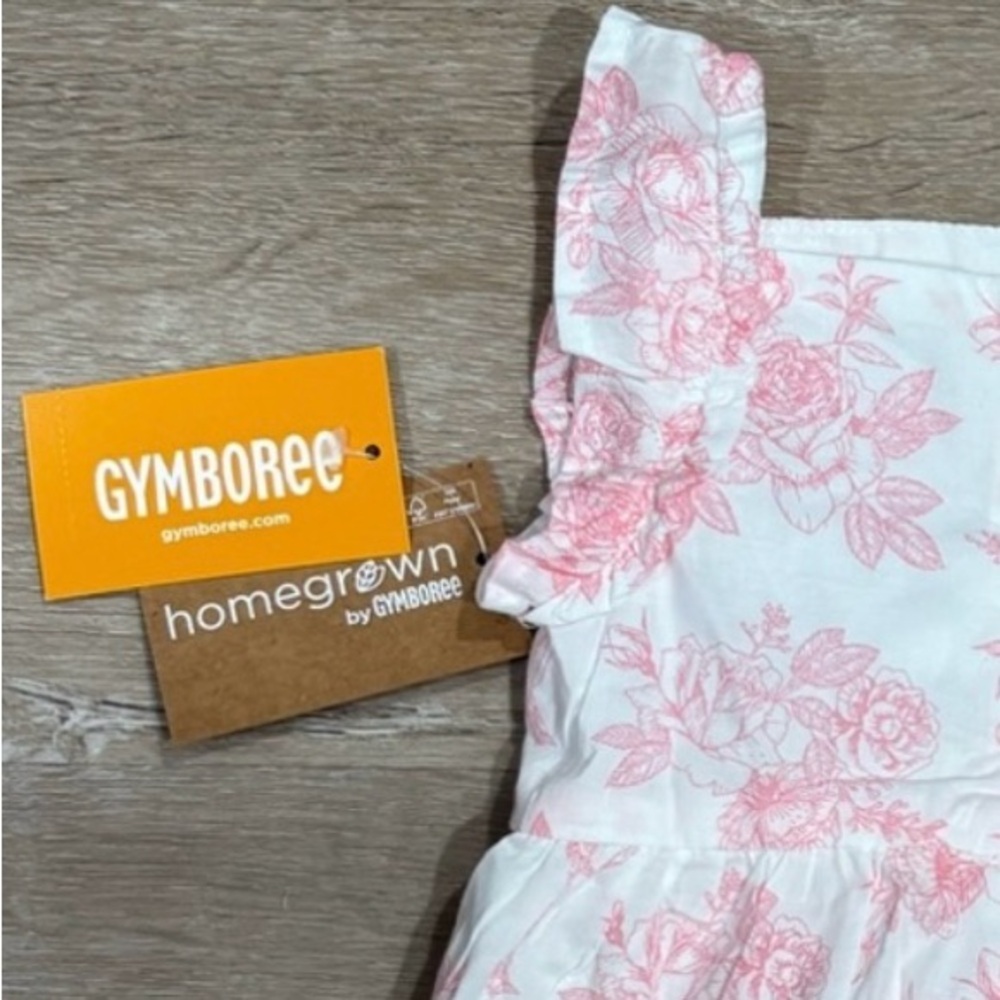 Gymboree Baby Girl Floral Sleeveless Dress - Picture 5 of 5